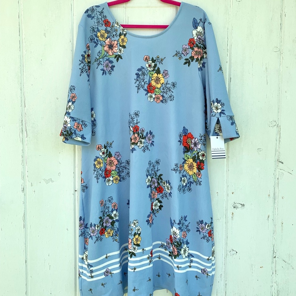 Blue Floral Dress